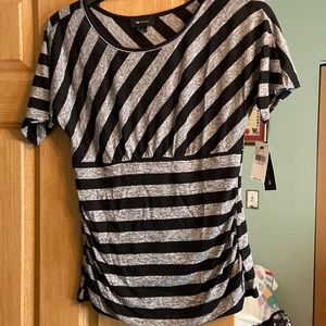 Stripes Black and Gary Top